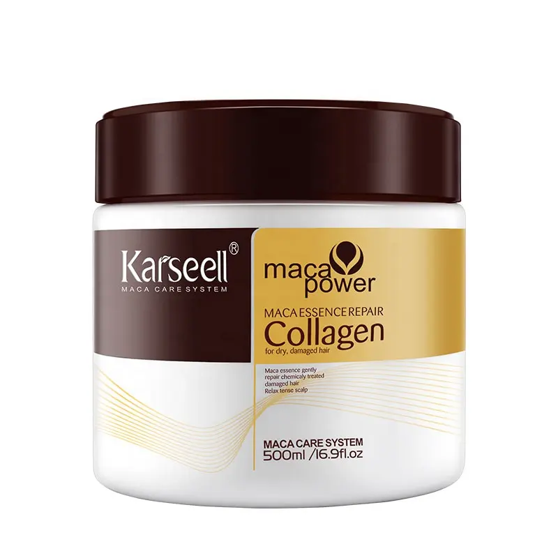 Karseell Haar behandlung Keratin Haar Kollagen Maske Haarpflege Set Private Label Protein Kollagen