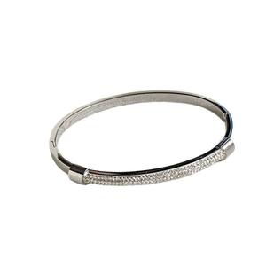 Pulsera de Lujo al por Mayor con Pavé de Piedra Natural para Mujer, Brazalete Abierto Ajustable, Joyería de Moda, Regalo en Tono Plata y Oro - Product Image 5