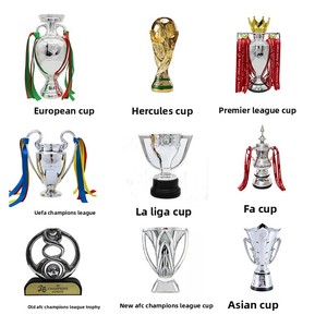 Collezione di Mini Trofei di Calcio Cristiano <span class=keywords><strong>Ronaldo</strong></span> per Coppa Euro e La Liga, Modelli in Resina Personalizzabili - Product Image 4