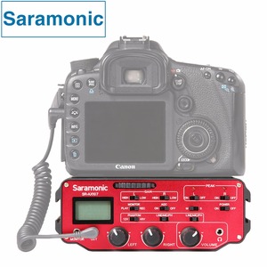อะแดปเตอร์มิกเซอร์เสียงไมโครโฟน Saramonic SR-AX107 <span class=keywords><strong>XLR</strong></span> พร้อมปรีแอมป์และพลังงาน Phantom สำหรับกล้อง DSLR Canon Nikon <span class=keywords><strong>Sony</strong></span> และกล้องวิดีโอ - Product Image 1