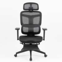 Fauteuil de bureau ergonomique inclinable en maille, confortable, avec repose-pieds réglable, pour cadres et dirigeants - Vente en gros fabricant