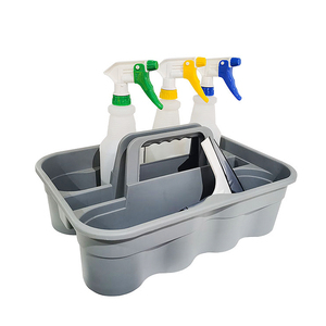 Cleaning Supplies Cleaning Caddy Organizer Plastic Portable Storage Cleaning Caddy