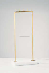 Stylish Brass Table <b>Accessories</b> Stand Set of 3 Forged Hook Design Elegant <b>Jewelry</b> Organizer for Home and Boutique Decor - Product Image 4