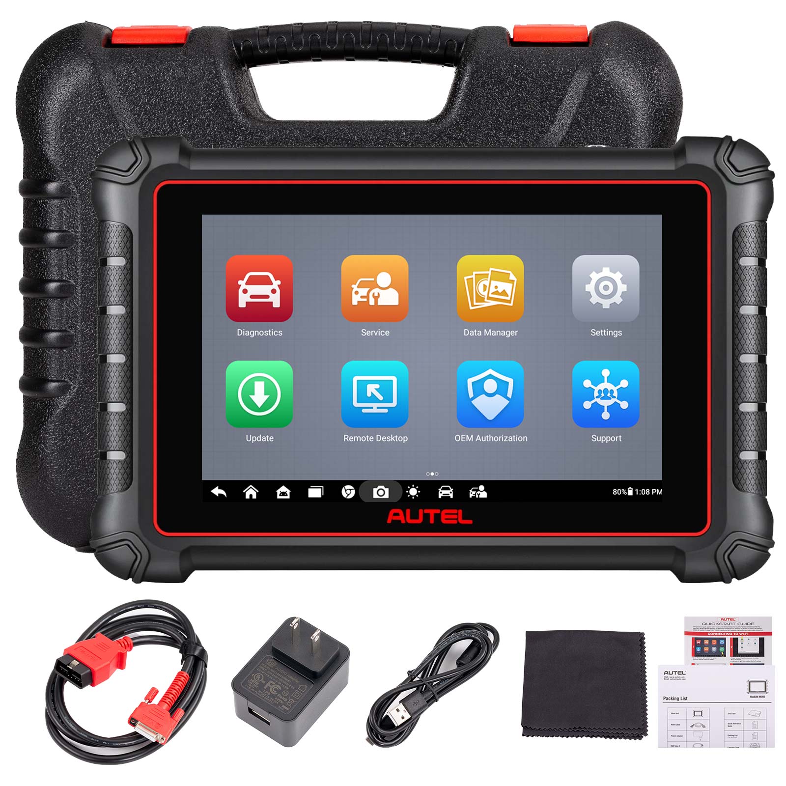 Autel MaxiCOM MK900 сканер CAN-FD & DoIP FCA & Renault SGW доступ 40 + Сервис новая версия MK808BT PRO/ MK808S/ MK808Z