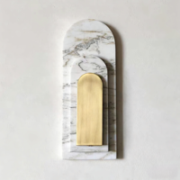 Applique Murale LED en Marbre Nordique, Lampe Décorative Moderne de Luxe en Albâtre pour Couloir, Escalier, Chambre et Maison