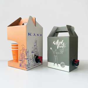 Contenitore Personalizzato per Caffè da Asporto, Scatola in Carta Kraft per Imballaggio di Caffè e Tè con Porta Tazza - Product Image 4