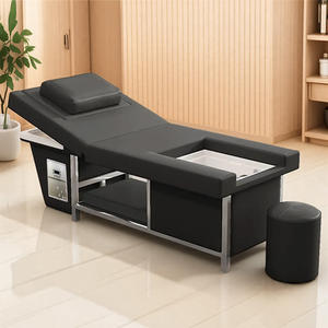 Tempat Tidur Pijat Elektrik Salon Modern untuk Terapi Fisik Thailand, Spa Kepala, dan Keramas dengan Bak Spa Kaki - Product Image 4