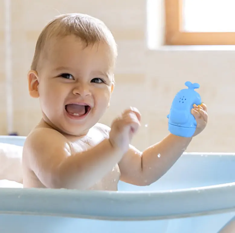 새로운 어린이 목욕 귀여운 동물 장난감 창조적 인 튀는 장난감 아기 목욕 실리콘 장난감