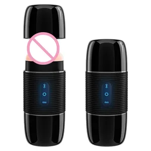 Bluetooth masturbator âm hộ nhân tạo để bán Đồ chơi tình dục cho nam giới thủ dâm masturbatore maschile elettrico Uomo