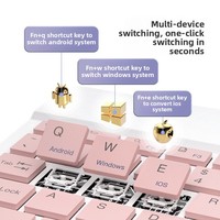 Para Laptop; Combo de Teclado y Ratón Inalámbrico Recargable Portátil en Caja de Regalo