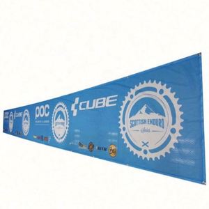 Wholesale Outdoor Business Background Cloth Windproof Mesh Giant Fence <b>Banner</b> with Digital Printing Colorful for Production - Product Image 1