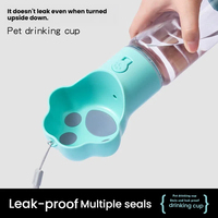 Bouteille d'eau pour chien 2 en 1 avec récipient pour nourriture, bouteille d'eau portable pour animaux de compagnie, bebedero para perros, accessoires pour animaux de compagnie