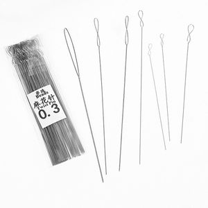 Aiguilles à fil doux torsadé <span class=keywords><strong>aiguille</strong></span> à <span class=keywords><strong>perles</strong></span> Flexible Fine grand oeil rond pliable tient les fils utilisation <span class=keywords><strong>pour</strong></span> le nouage de <span class=keywords><strong>perles</strong></span> en soie - Product Image 3
