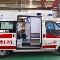 Ambulance d'urgence JMC pour hôpital, ambulance médicale de surveillance et de sauvetage des patients avec 4 bouteilles d'oxygène de 40L