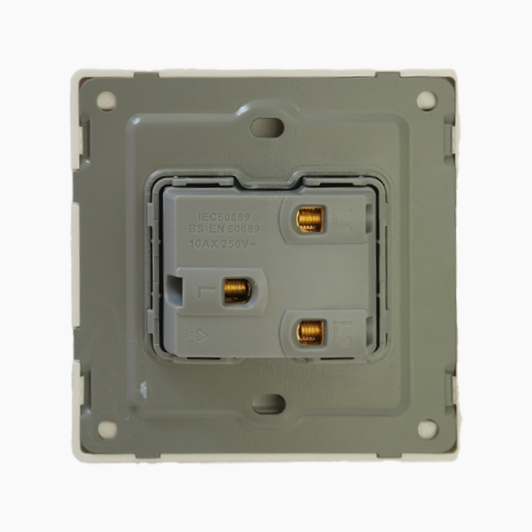 VNX UK Standard Luxury Large Panel Modern Style White Electric 1 Gang 1 Way Wall Switches and Sockets for Home