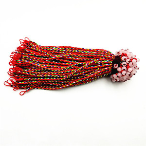 สร้อยข้อมือเชือกถักหลากสีสัน สีแดงหลากสี ทอแบบยูนิเซ็กซ์ ของขวัญ เครื่องประดับ อุปกรณ์เสริม แหล่งผลิตอี้หวู่ - Product Image 2
