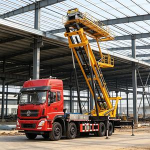 Camion de formage de panneaux de toiture mobiles CLW avec plateforme de levage hydraulique pour la construction de toitures en structure métallique - Product Image 4