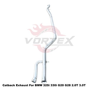 Vortex Performance 304 Stainless Steel <b>Exhaust</b> System Mirror Polished Fits 325i 330i G20 G28 2.0T 3.0T Electronic Valve Tuning - Product Image 6