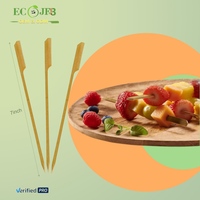 Piques alimentaires personnalisées en bambou naturel, brochettes jetables écologiques pour la restauration, les traiteurs et les fournitures de barbecue en extérieur