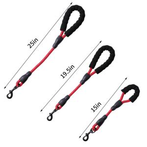 Retractable Padded <b>Dog</b> Leash Nylon Polyester Adjustable Walking Lead Shock Absorbing Pet Traction for Small <b>Large</b> <b>Dogs</b> - Product Image 5