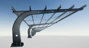 Vente en gros de panneaux solaires, montage de panneaux solaires, carport solaire en aluminium, carport solaire noir, carport photovoltaïque - Product Image 4