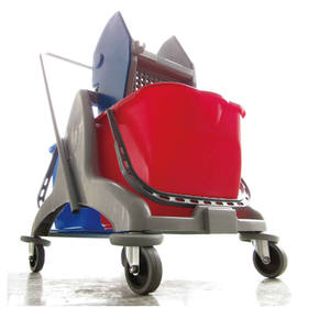 Chariot de nettoyage commercial en plastique pour l'entretien ménager, idéal pour les hôtels, les hôpitaux, les supermarchés et les usines - Product Image 3
