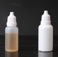 Flacon compte-gouttes transparent de 5/10/15/20 ml avec bouchon blanc pour médicaments liquides