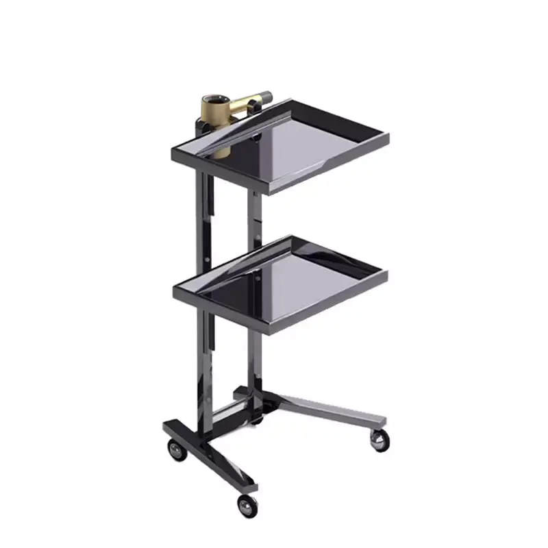 Hair salon trolley with wheels for barber shop beauty salon tray cart hair station equipment furniture