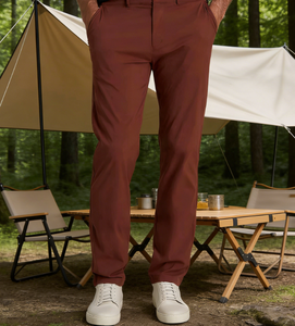 Pantaloni Eleganti da <span class=keywords><strong>Uomo</strong></span> Slim Fit Elasticizzati Leggeri 100% Poliestere a Gamba Dritta per Business Casual - Product Image 3