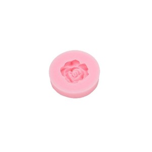 Rose Silicone Mold Pink Round Baking Fondant Cake Decorating Tool - Product Image 1