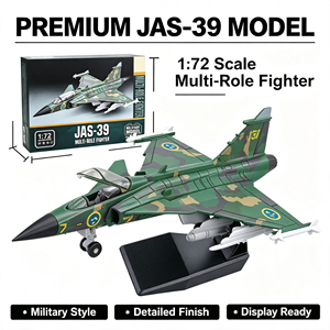 Bloques de Construcción MOC de Avión de Combate Multirrole JAS-39 a Escala 1/72, Modelo de Avión de Combate Sueco para Armar, para Aficionados - Product Image 2
