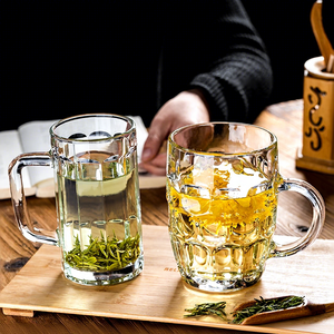 Vasos de Cerveza Transparentes al por Mayor, Vasos para Beber, para Pub o Bar, 500ml 650ml, Jarra de Cerveza con Asa - Product Image 2