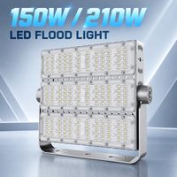 Projecteurs LED 3 modules résistants aux intempéries 150W 210W pour façade de bâtiment et panneau publicitaire commercial