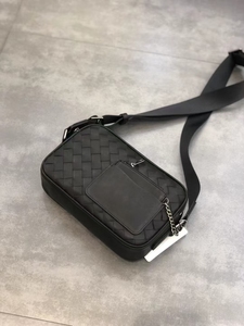 Bolsos cruzados tejidos para hombre al por mayor, bandoleras de cuero genuino, bolsos de cámara de piel de becerro tejidos a mano, bajo MOQ, suministro para boutiques - Product Image 6