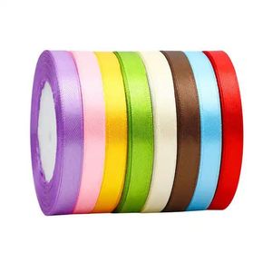 <span class=keywords><strong>Prix</strong></span> usine 22 mètres/rouleau 10mm de large ruban de Satin <span class=keywords><strong>carte</strong></span> d'invitation de mariage décoration de fête Scrapbooking Wrap cadeau de noël - Product Image 4