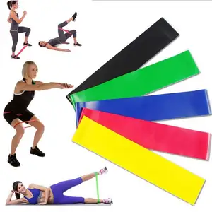 5 Levels Pack 12 Inch Circular Stretch Hip Booty Workout Resistance Tpe Mini Loop Band Set
