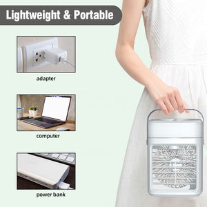 Ventilateur d'humidificateur de refroidisseur d'<span class=keywords><strong>air</strong></span> personnel OEM/ODM 2-en-1 avec lumière de 7 couleurs, minuterie 3 vitesses 2H/4H, protection contre le manque d'eau pour les voitures - Product Image 5