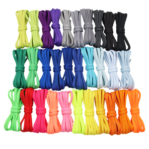 Coolstring 6mm Cordes Ovales Cordons Polyester Lacets Demi-Rond Athlétique Shoestring Trainer Lacets de Chaussures pour Baskets Adulte Unisexe - Product Image 2