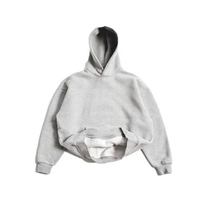 Custom High Quality Distress Acid Wash Hoodie and Sweatpants <b>Set</b> Vintage Tracksuit Sweatsuit Sweat Stack Flare Pant Suit for Men - Product Image 5