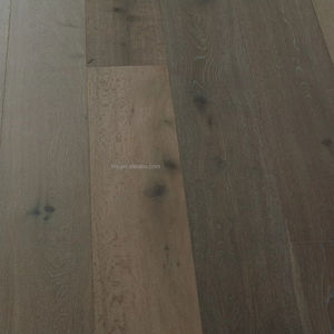 Elegant Modern Reactive Stain Engineered <b>Flooring</b> Multilayer Oak Hard Wood UK Standard Brushed Techniques <b>for</b> Home Use - Product Image 1