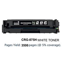 Cartouche de toner blanc compatible pour LBP646Cdw CRG-075H Toner LB647Cdw MF662Cdw MF664Cdw MF665Cdw MF667Cdw 3.5K Toner