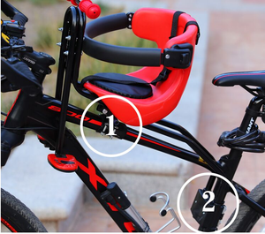 Offre Spéciale Nouvelle Montagne Route vélo siège coussin bébé enfants selle avec dossier pédales pour 0-6 ans - Product Image 4