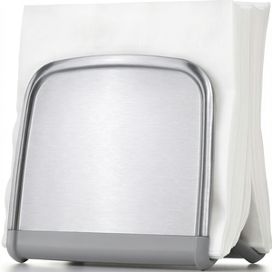 Porte-serviettes en acier inoxydable personnalisé, boîte à mouchoirs décorative pour la cuisine, le bar, la maison - Product Image 1