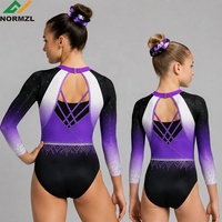 Justaucorps de gymnastique et de danse de haute qualité, brillant, orné de strass, par sublimation, pour la scène