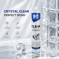 Fix ALL Crystal Type Transparent MS Polymer Adhesive Hybrid Polymer Glue Sealant for Glass Panel Metal
