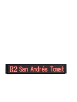 Señal DE PANTALLA DE AUTOBÚS LED programable QL010 para publicidad