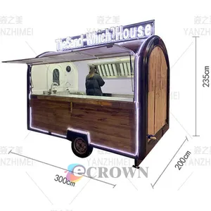 Trolley cabinet/shop design display furniture cabinet For mall showcase Snack stand