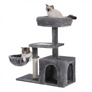 Zenidoo Manufacturer Custom Luxury Classic Adjustable Extra Large <b>Cat</b> <b>Tree</b> Tower Heavy Duty <b>Wood</b> Modern Best Seller Sisal - Product Image 4