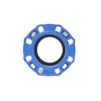 Adaptateur de bride universel flexible en fonte ductile pour tuyaux en HDPE PVC PE DCI DI