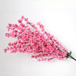 Ramas de <span class=keywords><strong>Flores</strong></span> de Durazno Artificiales de Seda Elegantes y Populares (30 Puntas), Tallos de <span class=keywords><strong>Flores</strong></span> Artificiales de Primera Calidad para Decoración de Bodas, Económicas - Product Image 3